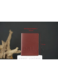 Ví Da Epsom Dáng Đứng Handmade Lealux Epsom Wallet 3