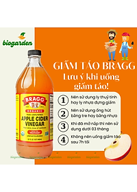 Giấm táo hữu cơ Organic Bragg 946ml (3 chai)
