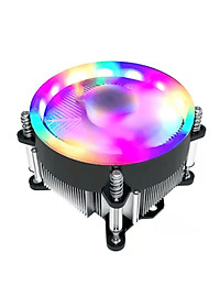 Quạt tản nhiệt CPU Led rainbow 11X for Intell lõi đồng nguyên chất cho máy tính hàng nhập khẩu