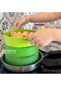 Xửng Hấp Tupperware 3 Tầng Steam It Xanh Lá