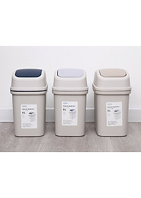 Thùng Rác Nắp Lật Hiro Nhiều Cỡ Bền Đẹp Hàng Xuất Nhật Inochi - Chính Hãng ( tặng kèm khăn lau đa năng pakasa) 