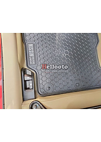 Thảm lót sàn cao su xe Toyota Vios 2014- 2022 (Mẫu Nissin tổ ong CHỮ TRẮNG)