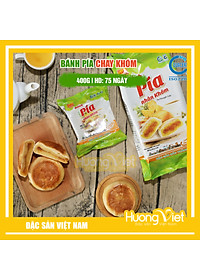 Đặc Sản Sóc Trăng - Bánh Pía Chay Khóm Không Sầu Riêng 400G, Bánh Pía Không Trứng Tân Huê Viên Sóc Trăng