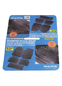 Bộ Thảm Lót Sàn Ô Tô PACKY PODA 6975 Màu Kem 4 Chỗ