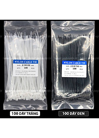 Túi 100 Dây Thít Nhựa Dây Rút Lạt Nhựa Buộc Treo Đánh Dấu Cố Định Vật Dụng 3x150 4x250 Tiện Lợi