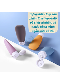 Set Chai Chiết Du Lịch 4 Màu Pastel Siêu Xinh Combo Chai Chiết Mỹ Phẩm Mini – Gọn Nhẹ, Sang Xịn Bộ Chiết Đựng Mỹ Phẩm Du Lịch – Nhỏ Gọn Chuẩn Trend Set Chai Silicone Du Lịch – Không Rò Rỉ, Mềm Mịn SBộ Chai Mini Đi Du Lịch – Màu Dễ Thương, Dễ Phân Loại