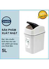 Thùng Rác Nắp Lật Hiro 5L Xuất Khẩu Thị Trường Nhật - Kháng Khuẩn Khử Mùi Phù Hợp Văn Phòng, Gia Đình