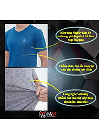 Combo 2 Áo thun thể thao nam MRM Active Pro thấm hút mồ hôi tốt co dãn thoải mái vận động