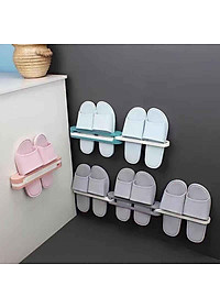 Kệ Để Giày Dép Thông Minh Thanh Treo Khăn Đa Năng, Giá Treo Kẹp Dép Tiện Dụng Treo Tường 3 NGĂN Gấp Gọn Dán Tường - Hàng Loại 1 - CHính Hãng MINIIN