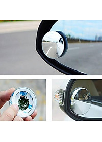 Bộ 2 Gương cầu lồi gắn kính chiếu hậu 360 xóa điểm mù ô tô xe hơi Cao Cấp