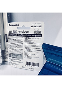 Bộ 3 vỉ (6 viên) pin sạc Panasonic Eneloop AAA BK-4MCCE/2B-V-Hàng chính hãng