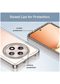 Ốp lưng dành cho OPPO Reno 12F 5G dẻo trong chống sốc bảo vệ camera - Hàng chính hãng