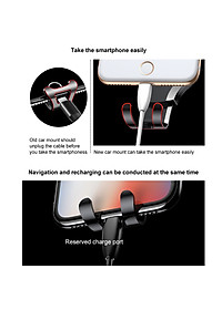 Giá đỡ điện thoại  xoay 360 độ Baseus Osculum Type Gravity Car Mount gắn taplo ô tô, xe hơi  SUYL-XP01, Tự động điều chỉnh kích thước màn hình sao cho vừa với điện thoại khi đặt lên giá đỡ, Hàng nhập khẩu