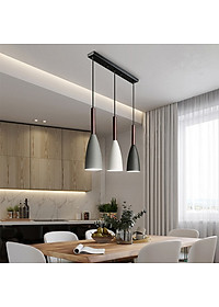 Đèn thả bàn ăn, phòng khách OSIAC 3 bóng ngang cao cấp kèm bóng LED chuyên dụng