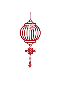 Combo 6D - Bộ 6 dây treo trang trí Tết Khai Lộc Hoàng Kim màu đỏ, trang trí mai, đào