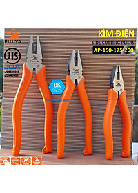 Kìm điện - kìm răng 8 inch/ 200mm Fujiya AP-200 Công Nghệ Nhật Bản- Kìm cắt dây thép dây đồng