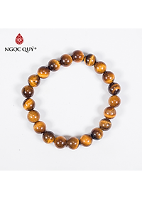 Vòng tay phong thủy đá mắt hổ vàng nâu mệnh thổ , kim - Ngọc Quý Gemstones