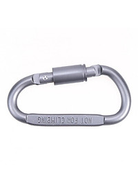 Móc Đa Năng Móc Khóa Nhôm Đi Phượt Carabiner Chữ D Khoá Xoay 8cm