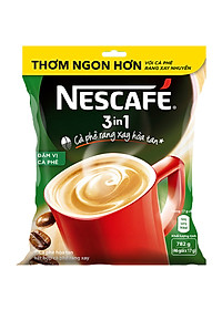 Combo 3 cà phê rang xay hoà tan Nescafé 3in1 Vị Rang Đậm (Bịch 46 gói x 17g) [Tặng bộ 3 thố thuỷ tinh Nescafé]