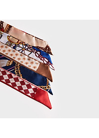 Khăn lụa Yuumy ( Thời trang nữ trang trí túi xách - Khăn vải YK1 )