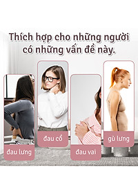 BG Gậy tập thẳng lưng Blue 6015 , thanh gậy tập yoga chống gù lưng, mở vai hình chữ thập