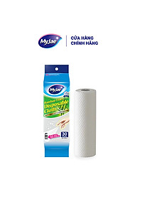 Khăn Lau Sợi Tre MyJae Một Lần Dùng Lau Bề Mặt, Đánh Bay Dầu Mỡ 20cm x 25cm (30 Cái/Bịch)