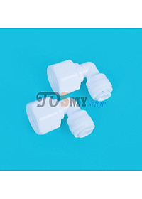 Bộ 2 co, cút nối thẳng nhanh ren trong 17 ra dây 10 hoặc dây 6– linh kiện máy lọc nước, phun sương, lắp dàn tưới cây, bể thủy sinh, cá cảnh, bán cạn (Hàng chính hãng)