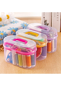 Hộp Kim Chỉ May Vá Quần Áo Xách Tay Mini 55 Món Du Lịch Tiện Lợi Giao Màu Ngẫu Nhiên - Hàng Loại 1 - Chính Hãng MINIIN