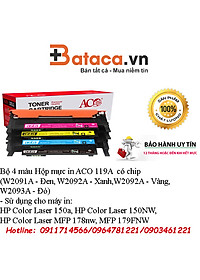 Hộp mực in 119A (có chip) cho máy in HP Color Laser 150a/150nw/178nw/179fnw - Hàng nhập khẩu