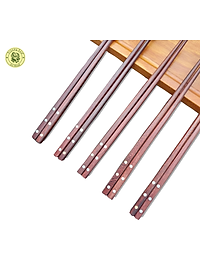 ĐŨA GỖ CAO CẤP - ĐŨA CẨM LAI CHẤM BI - HÀNG VIỆT NAM CHẤT LƯỢNG CAO ( 10 ĐÔI )