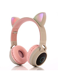 Tai Nghe Bluetooth Không Dây Bộ Dành Cho Máy Tính Cá Nhân Không Dây Tai Nghe Có Mic Bluetooth 5.0 LED Mèo Tai Tai Nghe