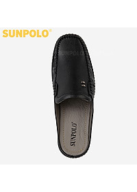 Dép Sục Sapo Nam Da Bò SUNPOLO SUT322 (Đen, Nâu)