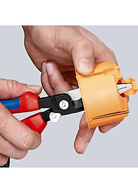 Kìm Lắp Điện 6 Chức Năng Knipex 13 92 200 Tích Hợp Lò Xo Tự Mở Miệng Cắt & Tay Cầm Nhựa Êm - Sản Xuất Tại Đức