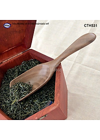 Thìa/Muỗng xúc trà gỗ Óc Chó (15cm) CTH531 - Dùng xúc cafe, xúc gia vị, ăn uống sạch, decor trang trí
