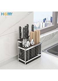 Kệ đựng đũa muỗng dao kéo inox 304 dán tường Hobby home decor KDMT3