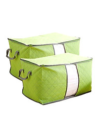 BỘ 2 TÚI VẢI ĐỰNG CHĂN MÀN QUẦN ÁO TIỆN DỤNG