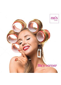 Lô quấn tóc tự dính cuốn uốn phồng tóc mái nhựa (1 cái)