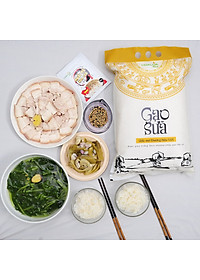 Gạo Sữa Thượng Hạng - Túi 5kg - Dẻo vừa, mềm cơm, thơm nhẹ