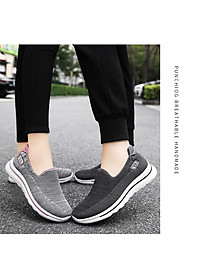 Giày thể thao nữ, giày chạy bộ đế êm nhẹ, thoáng khí đế cao su đúc, chống trơn trượt hạn chế mòn  – GNU2079