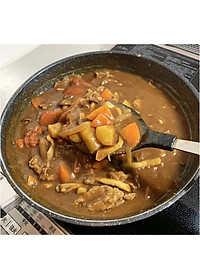 Muôi múc canh Echo Metal 25.5cm đầu muôi bằng silicone, tay cầm inox cao cấp - nội địa Nhật Bản