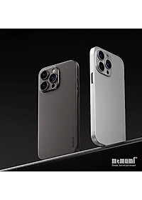 Ốp lưng nhám siêu mỏng 0.3mm cho iPhone 15, 15 Plus, 15 Pro, 15 Pro Max hiệu Memumi, mặt lưng chống trượt, chống bám bẩn - Hàng chính hãng