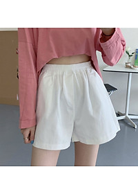 Quần short đũi dáng váy form rộng freesize (48-65kg) chất vải đũi mềm thoáng mát