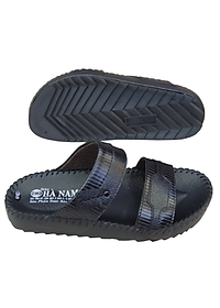 Dép Nam Quai Ngang HÀ NAM Da Bò Thật Cao Cấp DNA2083