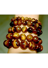 Vòng tay chuỗi đá mắt hổ tỳ hưu-nhiều cỡ ly