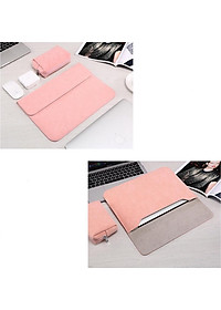 BAO DA, TÚI DA, CẶP DA CHỐNG SỐC CHO MACBOOK, LAPTOP, SURFACE KÈM VÍ ĐỰNG PHỤ KIỆN