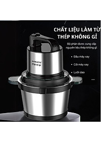 Nơi bán Máy xay thịt, máy xay tói ớt đa năng công suất mạnh mẽ 800W SOKANY SK-7028, dung tích 4L, cối INOX 304