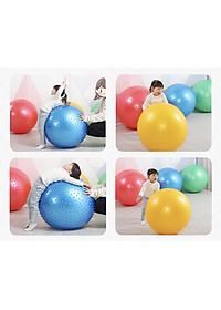 Bóng tập yoga có gai đường kính 75cm chịu lực 200kg(tặng bơm Bóng)