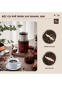 Máy Xay Cà Phê, Máy Xay Hạt Thực Phẩm Khô Đa Năng BEAR MDJ – A02G3 Chế Độ Xay Cực Êm Dung Tích 200 ML Công Suất 200 W- Hàng Chính Hãng