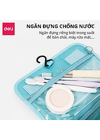 Túi Đựng Mỹ Phẩm Du Lịch Có Móc Treo Nhiều Ngăn Tiện Lợi Deli - Túi Đựng Đồ Cá Nhân Đồ Trang Điểm Đa Năng Chống Thấm Nước - VS640
