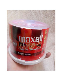 DVD trắng MAXELL 1 lốc 50 đĩa dung lượng 4,7GB - Hàng chính hãng
